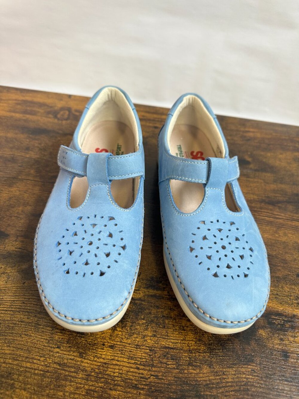 SAS Tripad Comfort Willow Slip On Loafer Mary Jane Cutout Walking Shoe Blue 8 WW
